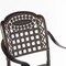 Indoor and Outdoor Bronze Dinning Set 2 Chairs with 1 Table Cast Aluminum.
